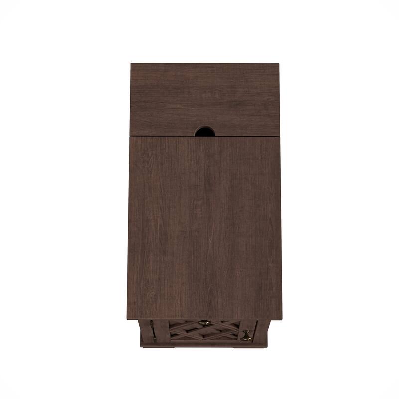 Classic Charging End Table with USB Ports and Storage - 23" in Height
