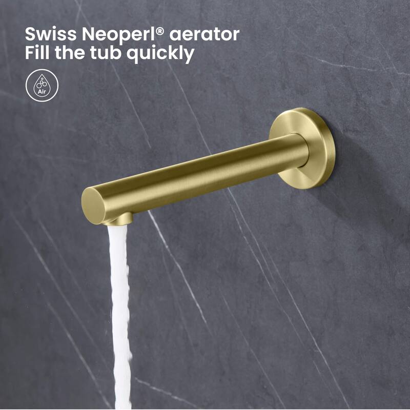 Pressure Balanced Ceiling Mounted 3-Function Shower System with Rough In Valve