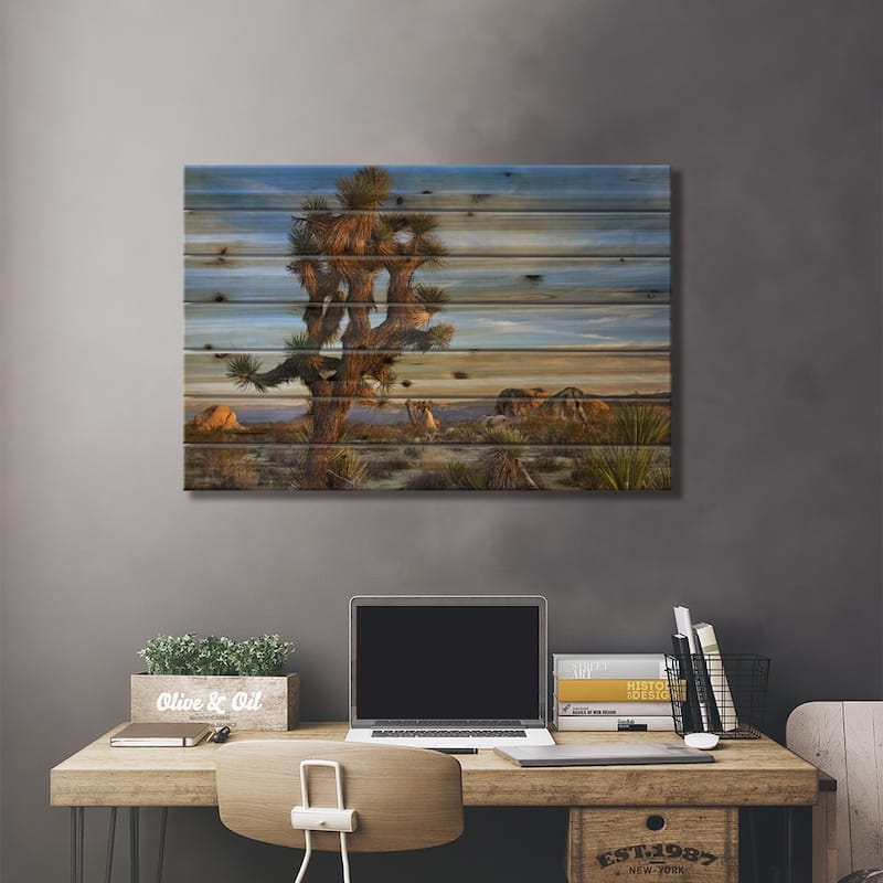 Joshua Tree, Joshua Tree National Park, California Print On Wood by Tim Fitzharris - Multi-Color