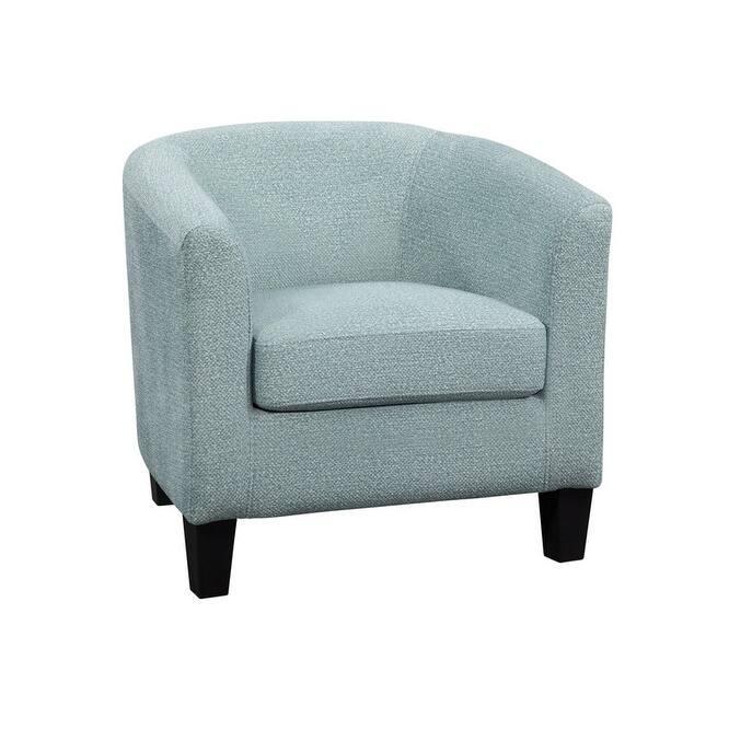 Grafton Home Enzo Upholstered Accent Barrel Chair - Gloss Seafoam