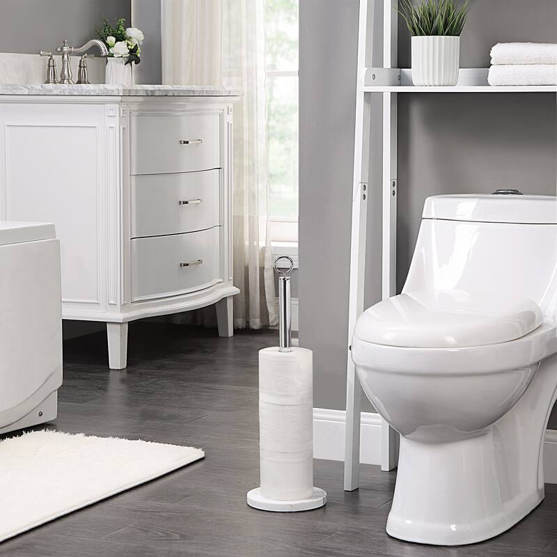 Toilet Paper Roll Holder Storage Stand