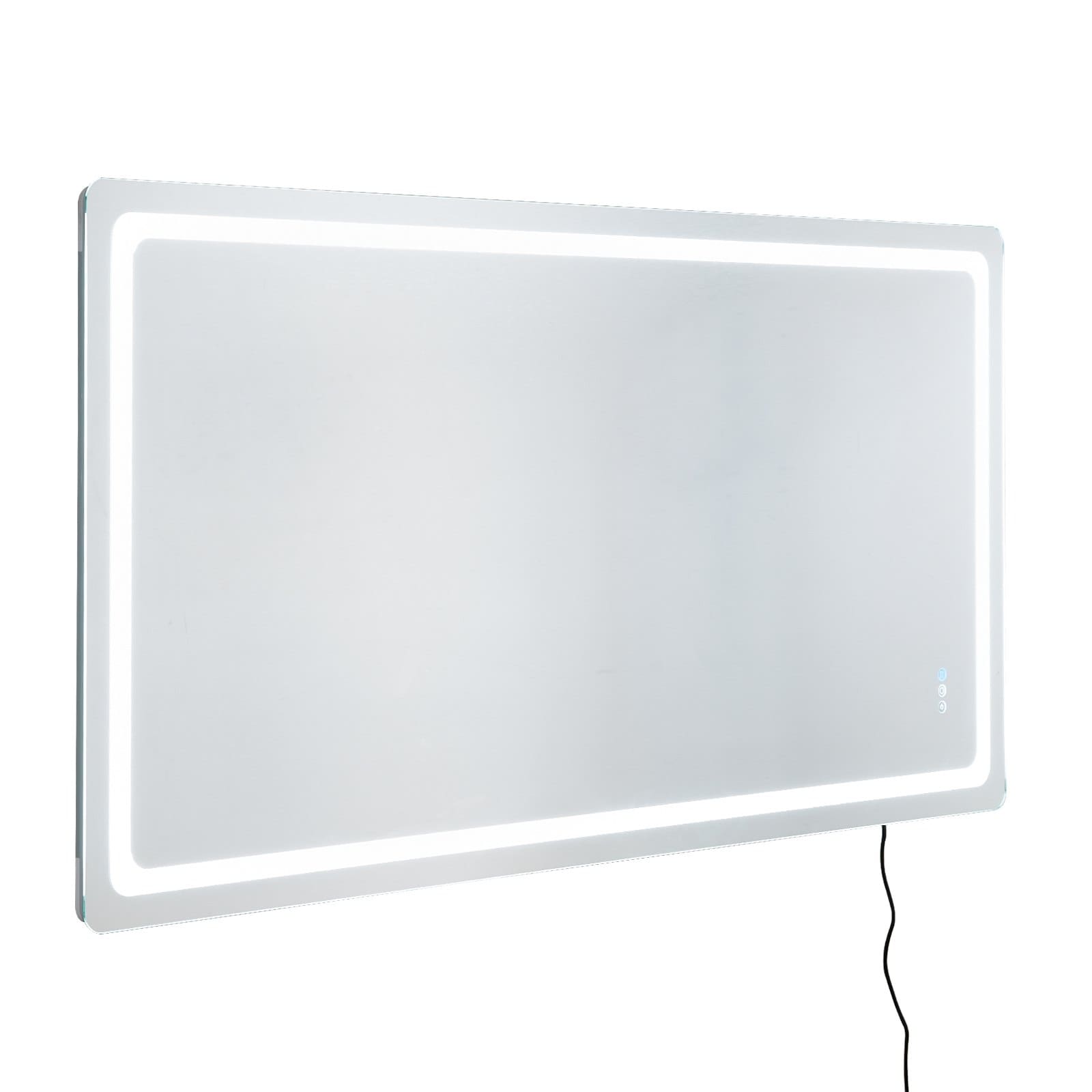 LED Bathroom Mirror Wall Mounted with Anti-Fog & Dimmable Lighting