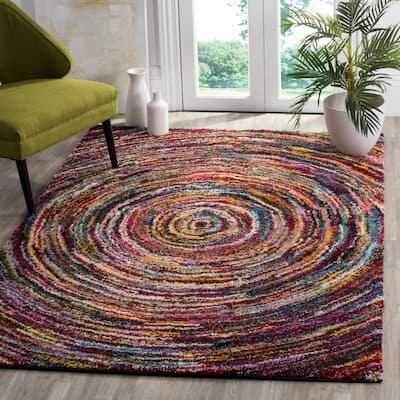 SAFAVIEH Fiesta Shag Karima Abstract Rug