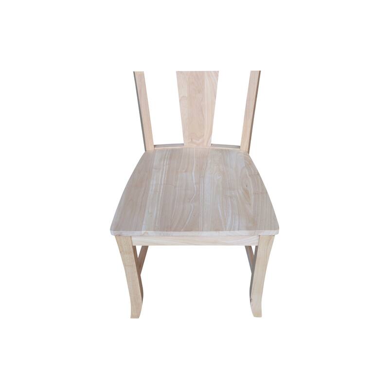 Elle Solid Wood Dining Chairs, Set of 2