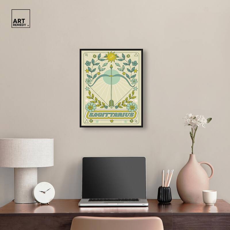 Sagittarius Stars Card Canvas by Art Remedy