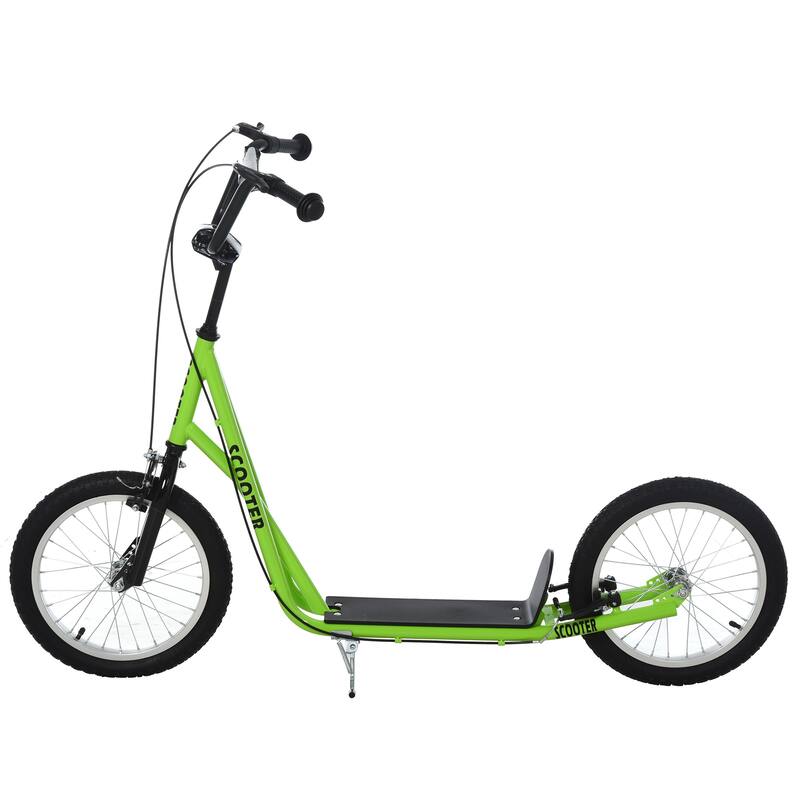 Kids Adjustable Balance Scooter with Inflatable Rubber Wheels Lightweight Steel Frame Indoor Outdoor Toy for Age 5 Plus
