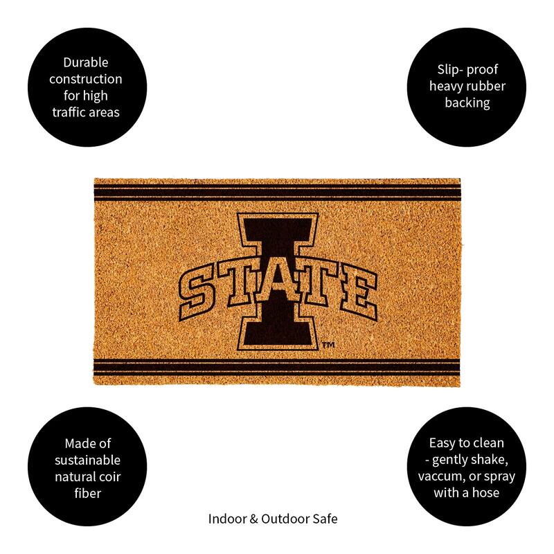28 in. x 16 in. Iowa State University, Coir Mat
