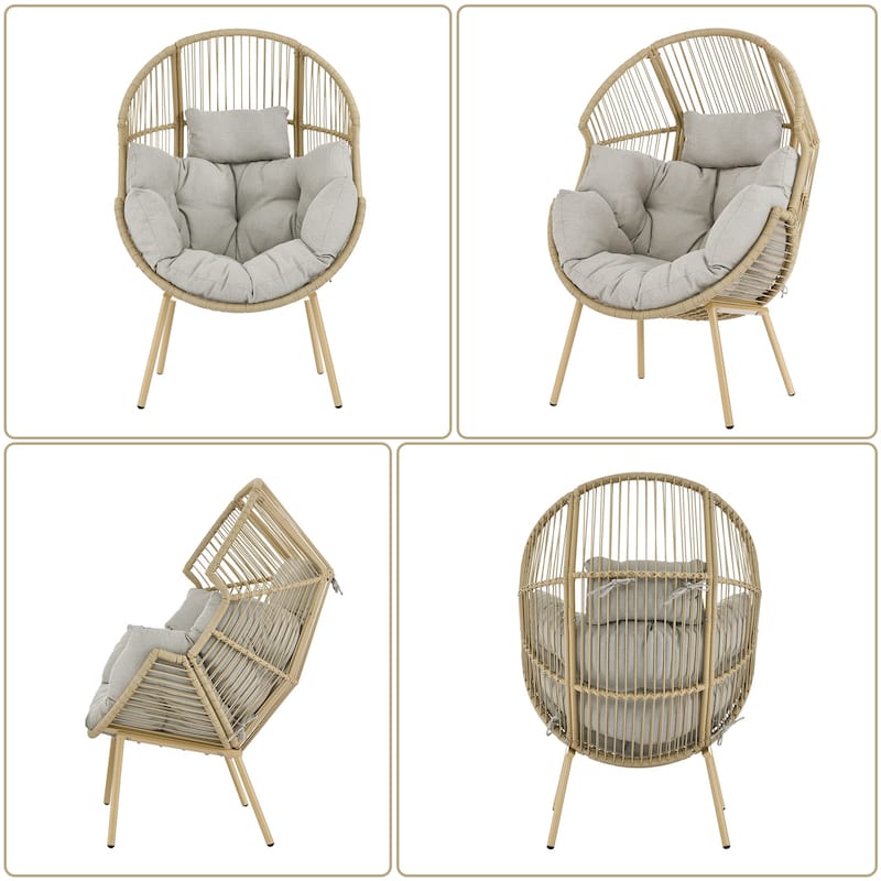 Outdoor Egg Chair with Cushion Oversized Egg Chair