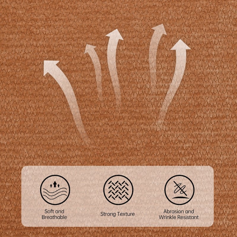 Arm Fabric bench with Solid Wood ,51.8-inch Upholstered Bench for Living Room ,Bedrooms