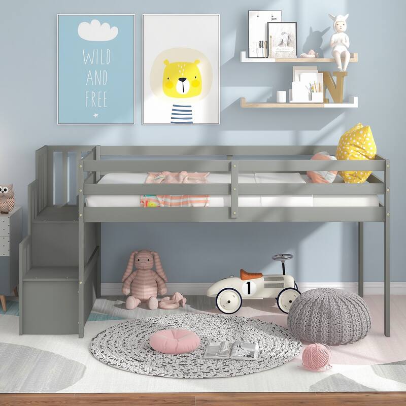 Loft Bed with Staircase