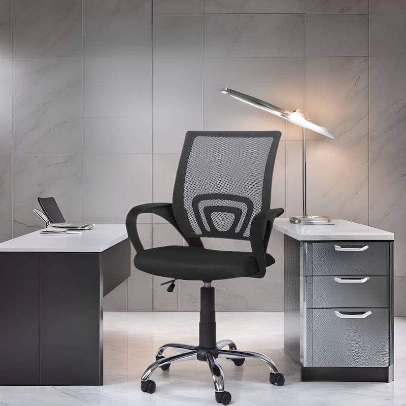Ergonomic Breathable Mesh Office Chair – Adjustable Design with Lumbar Support and Enhanced Mobility with 360° Swivel Wheels