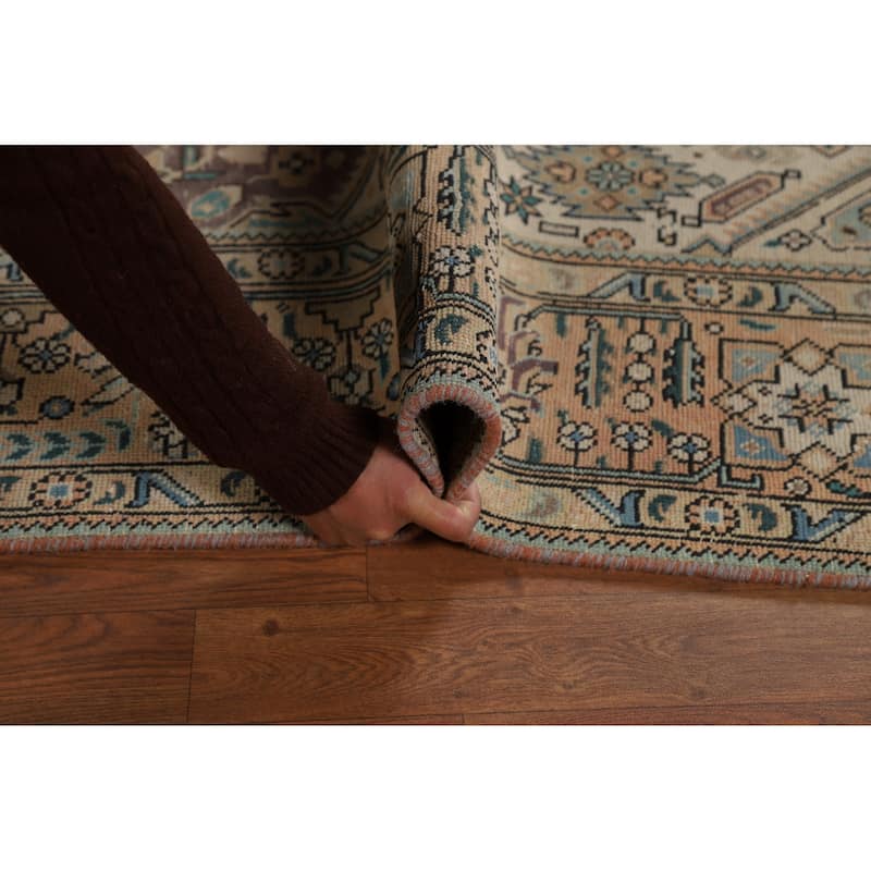Tabriz Persian Vintage Area Rug Living Room Handmade Wool Carpet - 6'7" x 9'6"