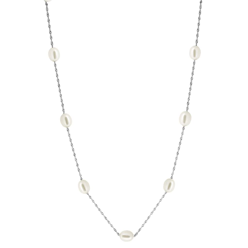 EFFY 925 Sterling Silver Fresh Water Pearl Necklace - 18 Inch