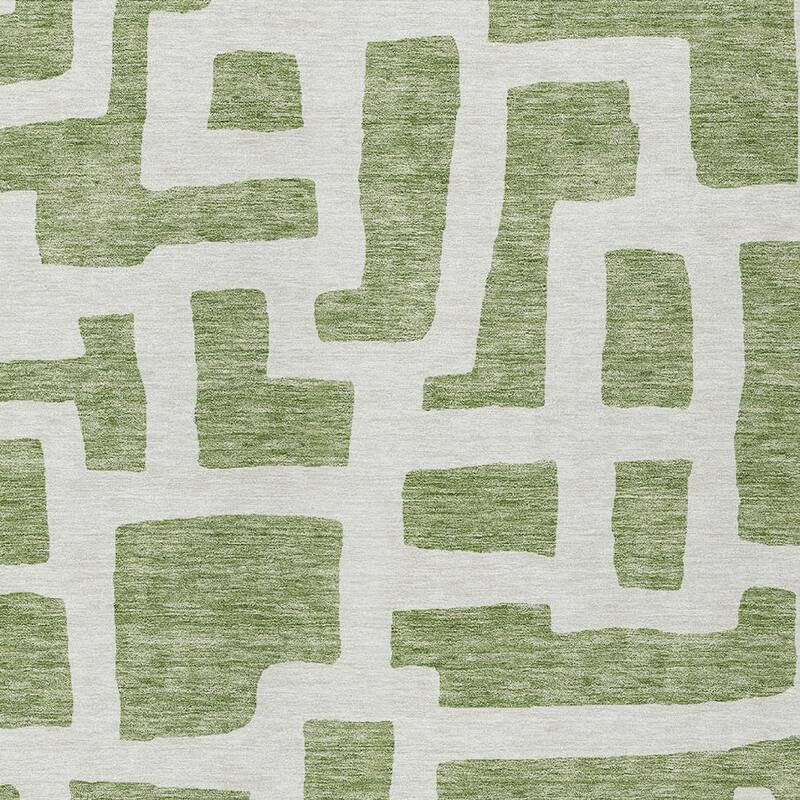 HomeRoots Abstract Transitional Rectangle Outdoor Rug