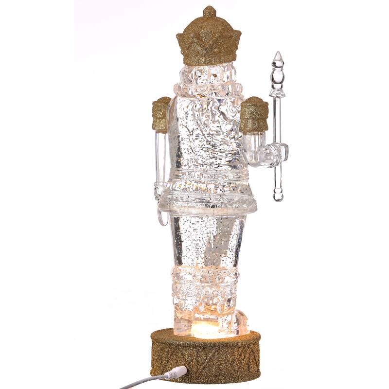 13"Led Acrylic Nutcracker Water Globe