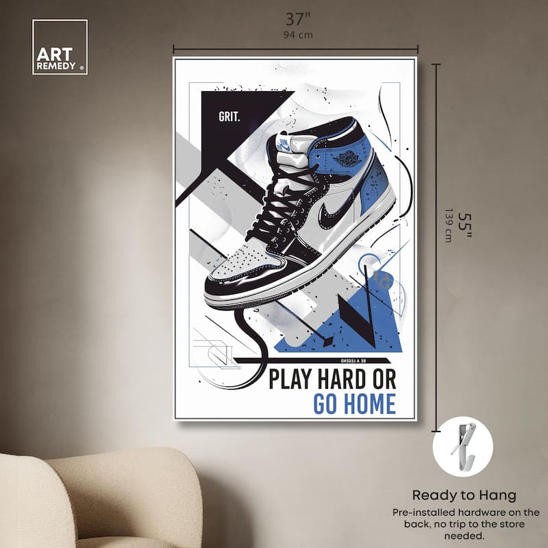 Play Hard Go Home Canvas by Art Remedy