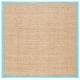 preview thumbnail 68 of 169, SAFAVIEH Natural Fiber Marina Basketweave Seagrass Rug 6' x 6' Square - Natural/Turquoise