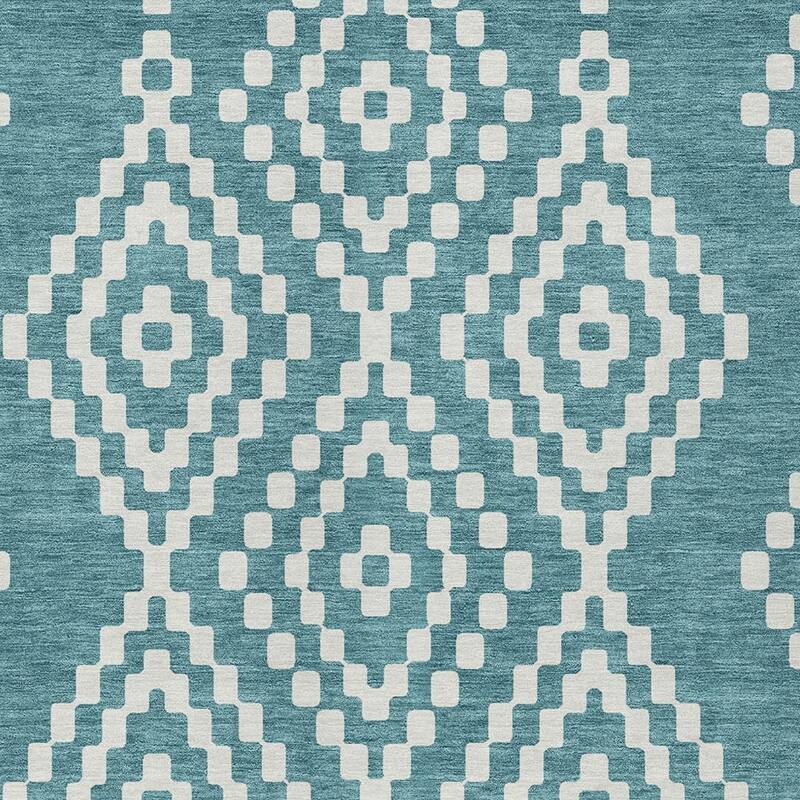 HomeRoots Geometric Transitional Rectangle Outdoor Rug