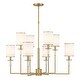preview thumbnail 3 of 3, Hatfield 8 Light Vibrant Gold Chandelier