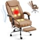 preview thumbnail 39 of 57, EROMMY Heated Massage Executive Office Chair, PU Leather with Retractable Footrest