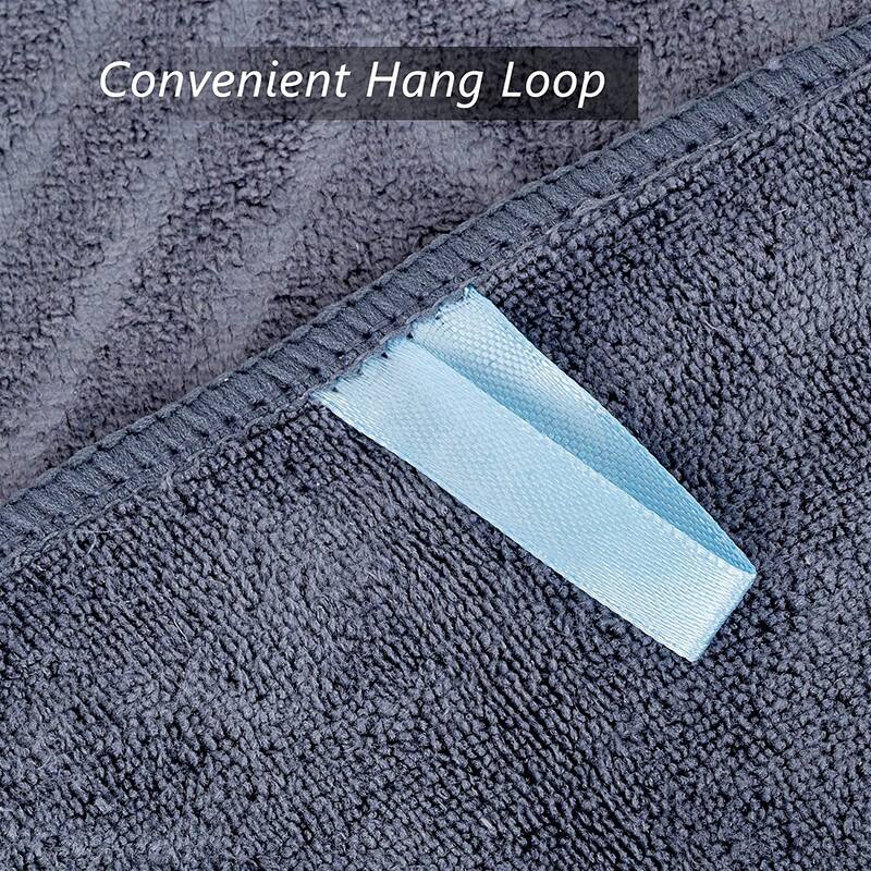 Oversized Diamond/Floral Embossed Bath Towel Set Elegant Towel 30"x60"