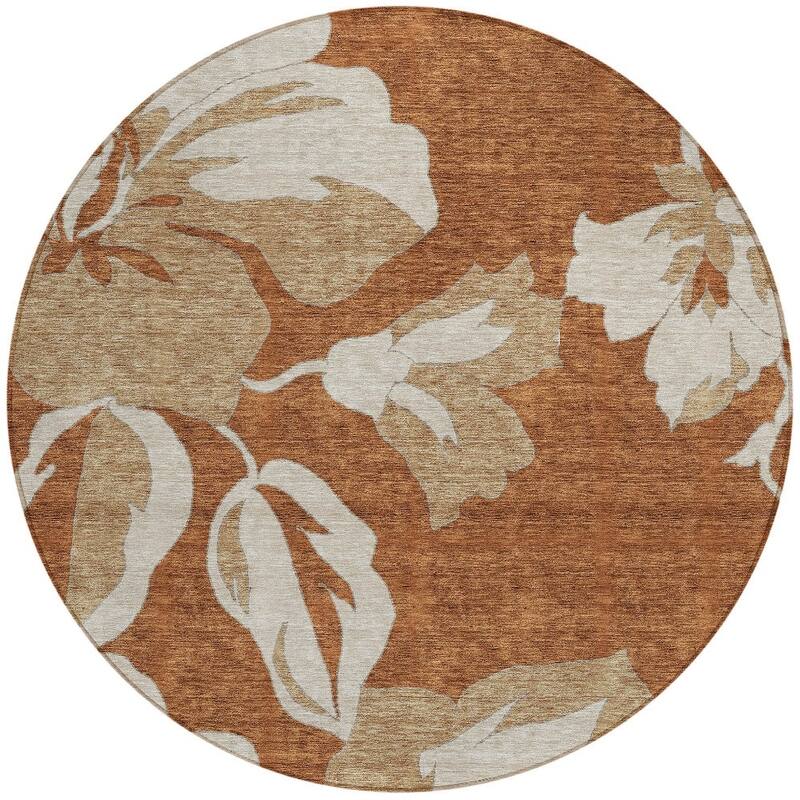 HomeRoots Floral Transitional Rectangle Outdoor Rug