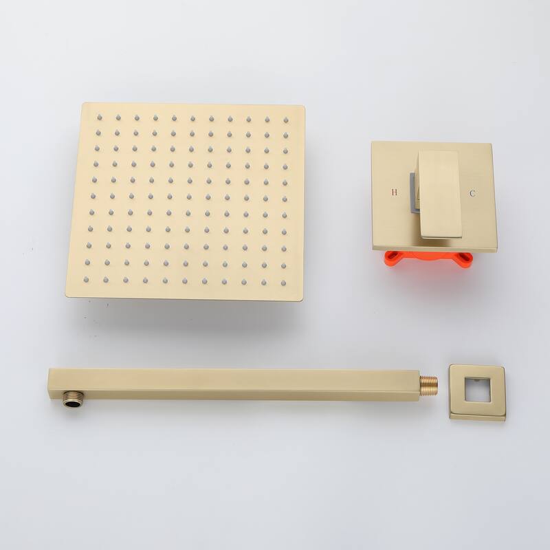 Wall Mount Complete Shower System With Rough-in Valve