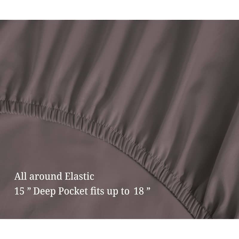 Superior Egyptian Cotton 700 Thread Count Eco-Friendly Solid Sheet Set
