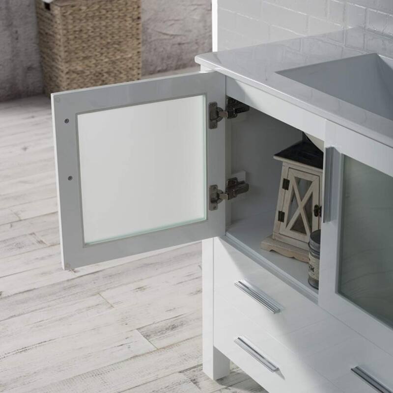 Blossom Sydney 84" Solid Wood Double Sink Bathroom Vanity with Cabinet