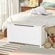 preview thumbnail 3 of 18, Classic Design Kids Wooden Toy Box Storage with Safety Hinged Lid