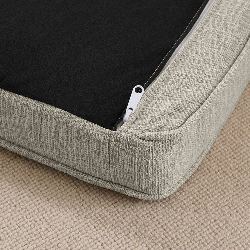 Roomfitters Upholstered Pet Sofa Chesterfield Style Elevated Dog Bed Couch with Rolled Arms & Button Tufted Cushion Seat