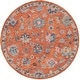 preview thumbnail 15 of 14, SAFAVIEH Handmade Blossom Tatja French Country Floral Wool Rug 6' Round - Rust/Blue