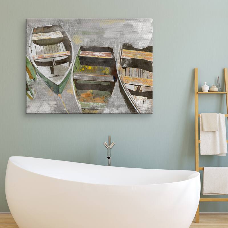 Docked by Studio Arts Canvas Art Print