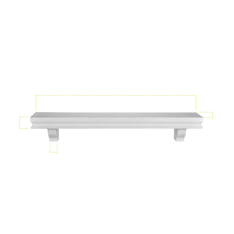 Danya B. 24" Floating Display Ledge Wall Shelves - Set of 2