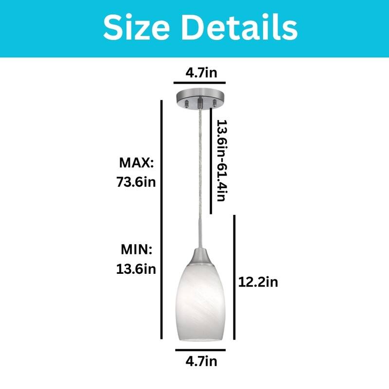 3 Pack dining room lights white hanging light glass pendant light