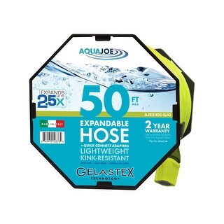 Shop Sun Joe Snow Joe Expandable Lightweight Kink Free Hose 50 Overstock 26853715