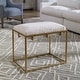 preview thumbnail 6 of 4, Uttermost Paradox 24" Wide Gold Contemporary Seat Bench with Faux