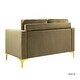 preview thumbnail 62 of 71, Clos 51'' Modern Upholstered Sofa with Golden Legs by HULALA HOME