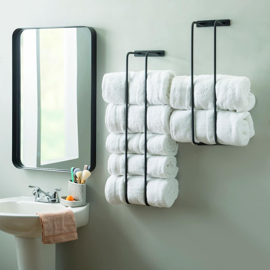 Tuttle Metal Wall MountTowel Rack (Set of 2)