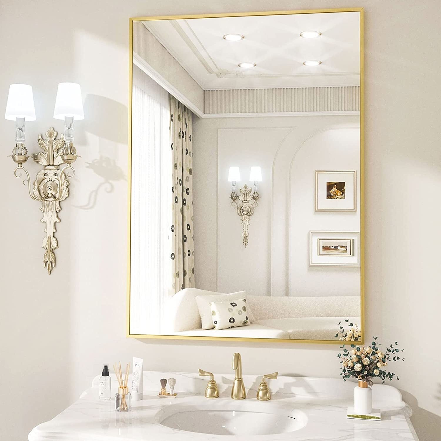 Bathroom cosmetic mirror online