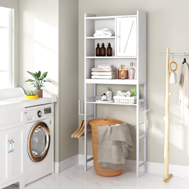 Mieres Wooden Bathroom Over The Toilet Storage Cabinet