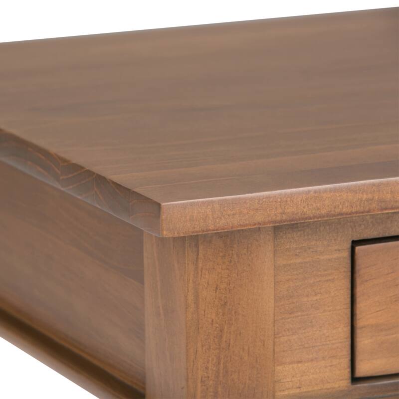WYNDENHALL Sterling SOLID WOOD 18 inch Wide Square Transitional End Side Table - 18 W x 18 D x 20 H