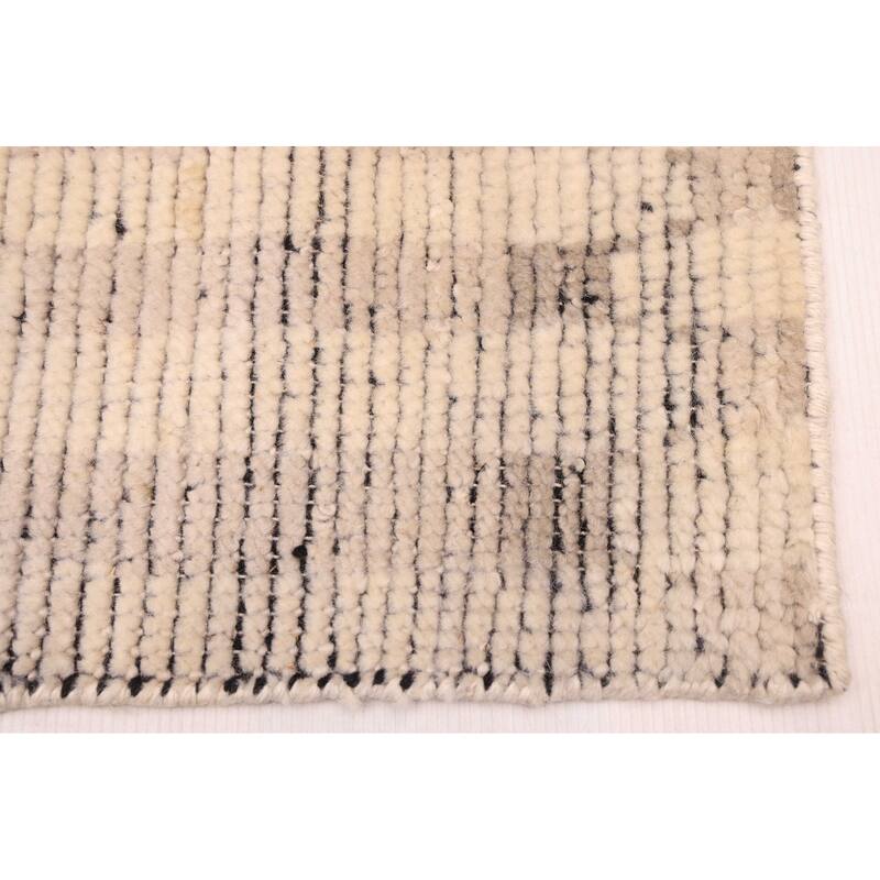 ECARPETGALLERY Hand-knotted Tangier Ivory Wool Rug - 8'0 x 9'10