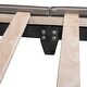 preview thumbnail 21 of 30, Full Size Upholstered Leather Platform Bed with Rabbit Ornament