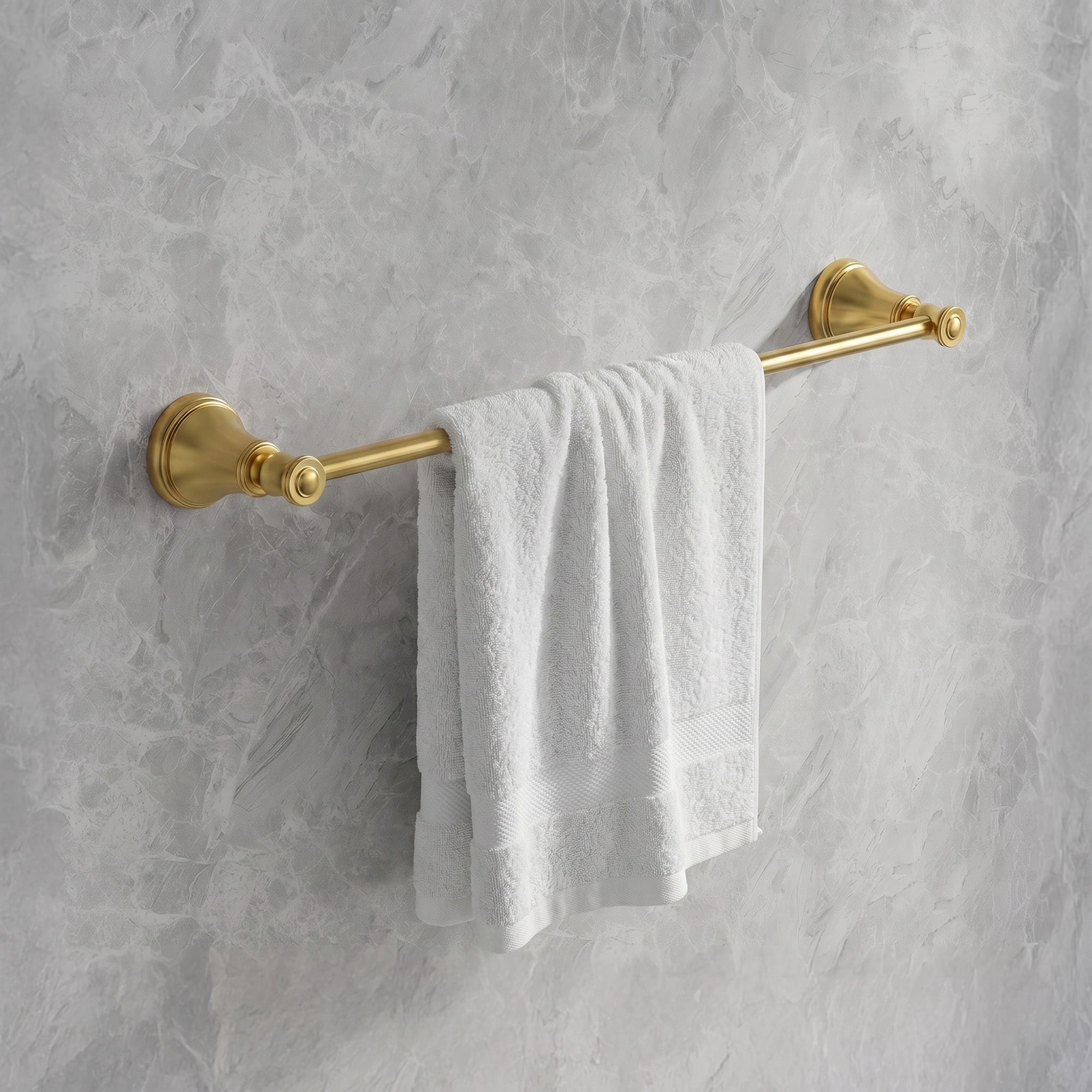 GRANDJOY Modern Stainless Steel Single Towel Bar Wall Mounted Bathroom Rack