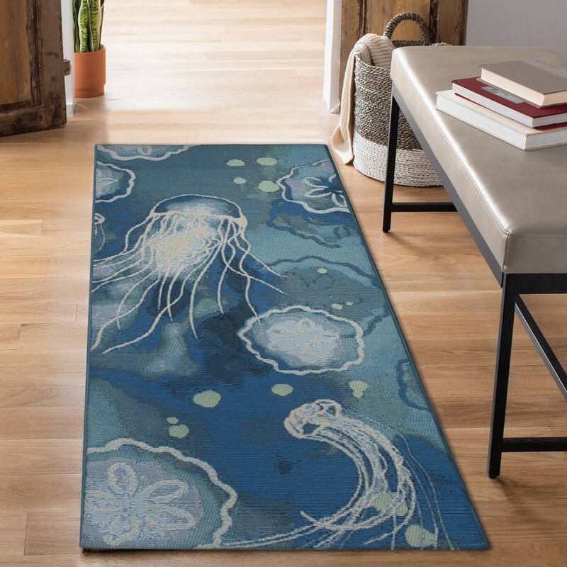 Liora Manne Esencia Jelly Fish Indoor/Outdoor Mat