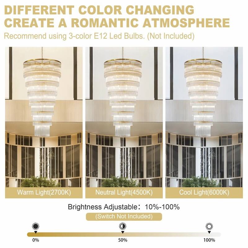 KAYLA 77"H Seven-LayerStriped Column StairLight