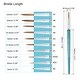 preview thumbnail 8 of 6, Detailing Paint Brush Sets Pointed Bristle Wood Handle Blue