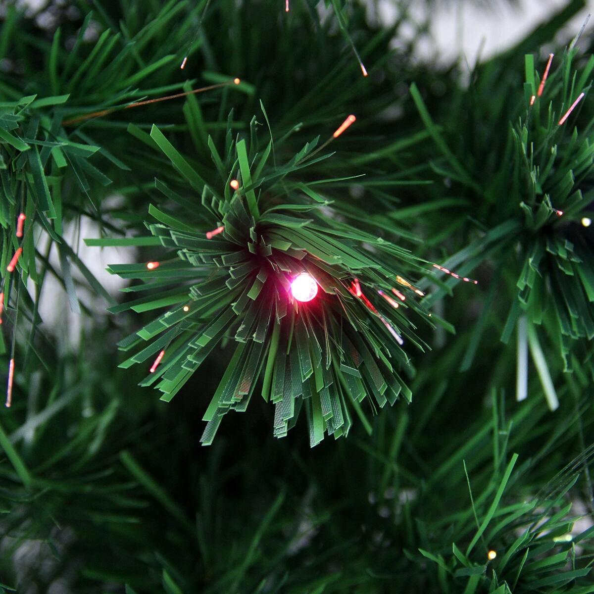 6' PreLit LED Fiber Optic Color Changing Christmas Tree with Star Tree
