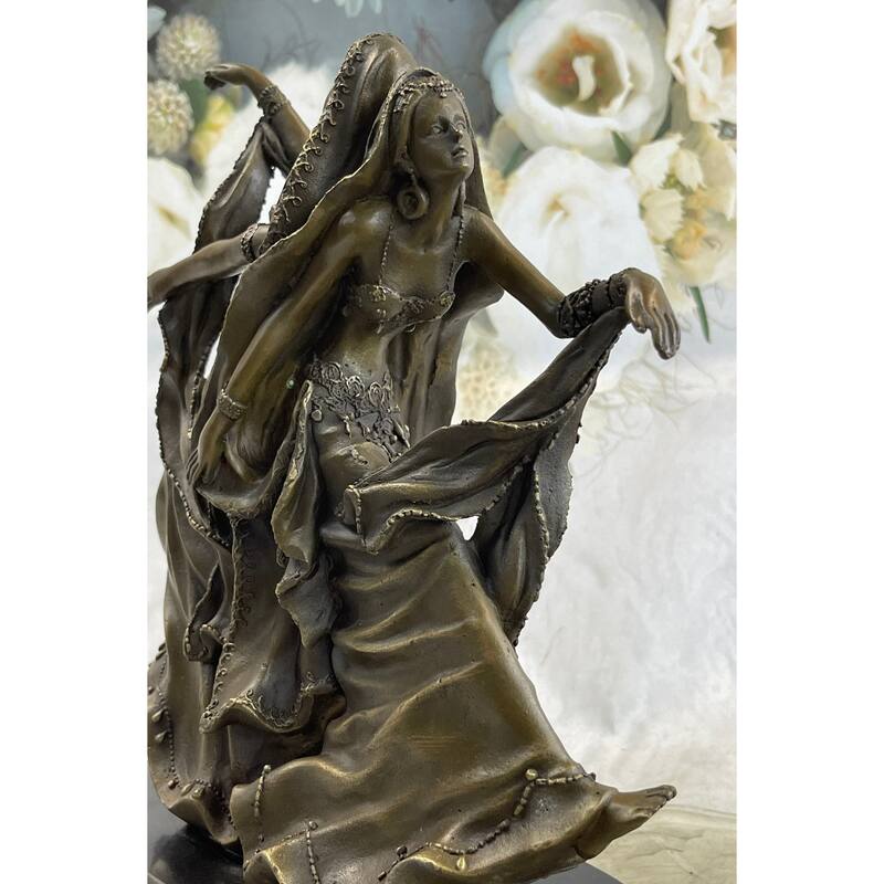 Gemini Twin Dancer Girls Bronze Statue Sculpture Figure Vitaleh Original 11 Inches X 10 Inches